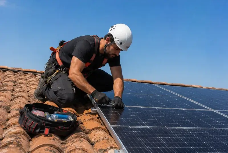 Maintenance et monitoring de panneaux solaires à Hallennes-lez-Haubourdin